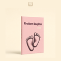 album photo de naissance fille couverture rigide A4 — photobook Storiz