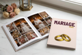 album photo mariage ouvert pages intérieures — mise en page photos mariage Storiz Maroc
